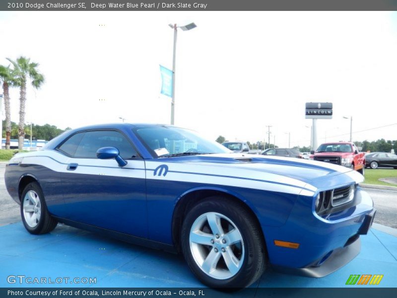 Deep Water Blue Pearl / Dark Slate Gray 2010 Dodge Challenger SE