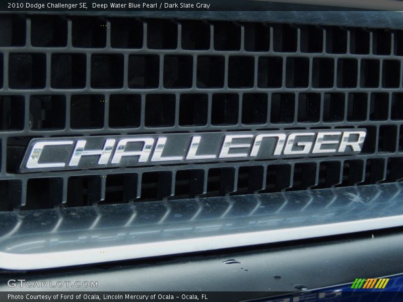 Deep Water Blue Pearl / Dark Slate Gray 2010 Dodge Challenger SE