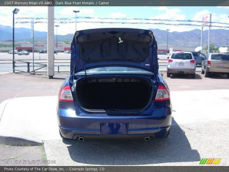 Dark Blue Pearl Metallic / Camel 2007 Mercury Milan V6 AWD