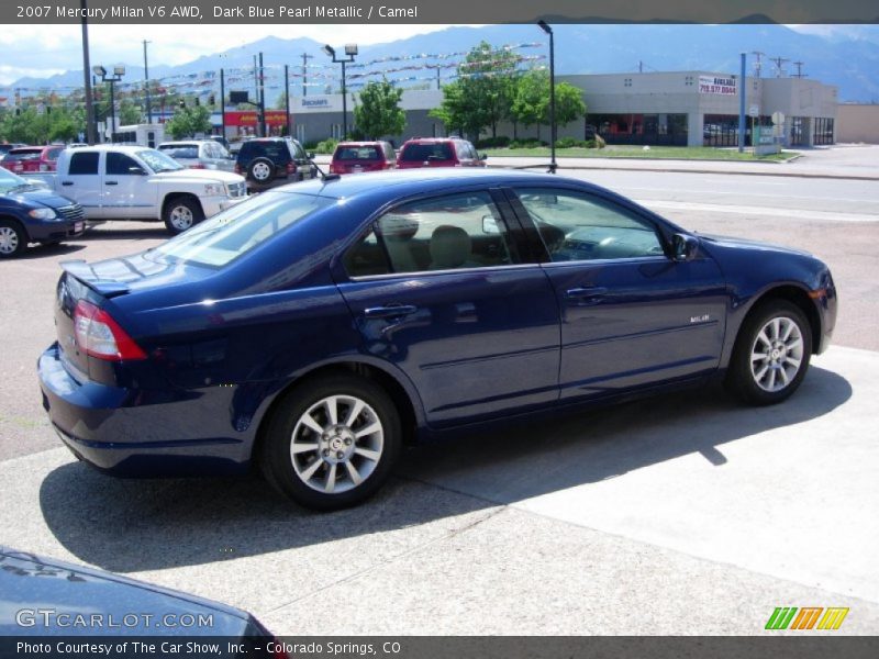 Dark Blue Pearl Metallic / Camel 2007 Mercury Milan V6 AWD