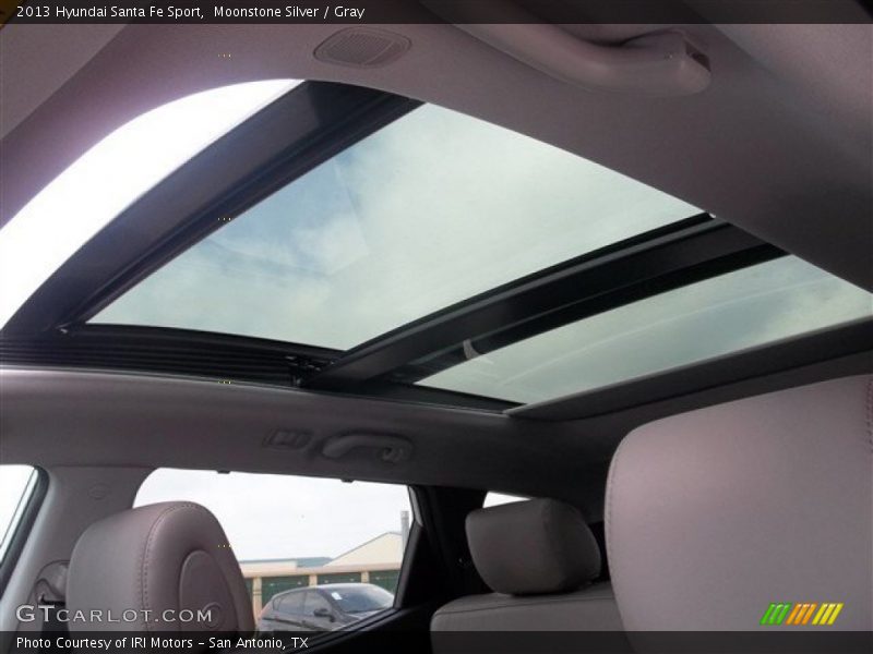 Moonstone Silver / Gray 2013 Hyundai Santa Fe Sport