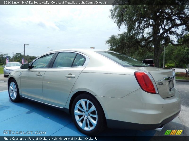Gold Leaf Metallic / Light Camel/Olive Ash 2010 Lincoln MKS EcoBoost AWD