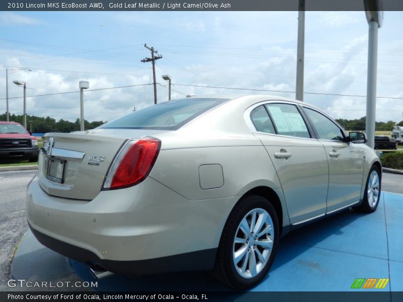 Gold Leaf Metallic / Light Camel/Olive Ash 2010 Lincoln MKS EcoBoost AWD