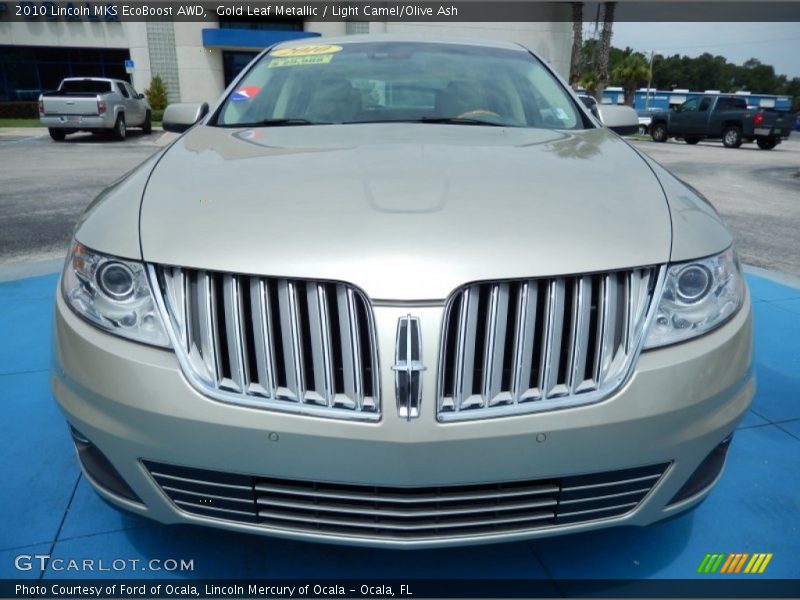 Gold Leaf Metallic / Light Camel/Olive Ash 2010 Lincoln MKS EcoBoost AWD