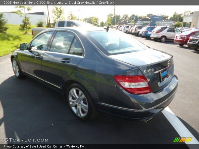 Steel Grey Metallic / Grey/Black 2008 Mercedes-Benz C 300 4Matic Luxury