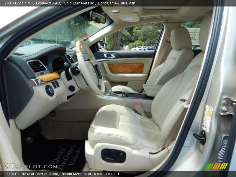 Gold Leaf Metallic / Light Camel/Olive Ash 2010 Lincoln MKS EcoBoost AWD
