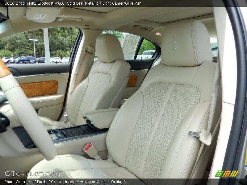 Gold Leaf Metallic / Light Camel/Olive Ash 2010 Lincoln MKS EcoBoost AWD