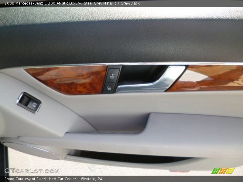 Steel Grey Metallic / Grey/Black 2008 Mercedes-Benz C 300 4Matic Luxury