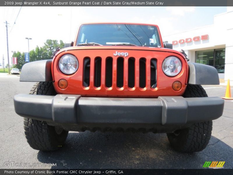 Sunburst Orange Pearl Coat / Dark Slate Gray/Medium Slate Gray 2009 Jeep Wrangler X 4x4