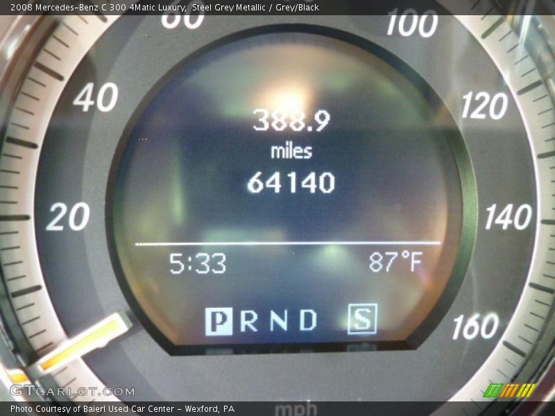 Steel Grey Metallic / Grey/Black 2008 Mercedes-Benz C 300 4Matic Luxury
