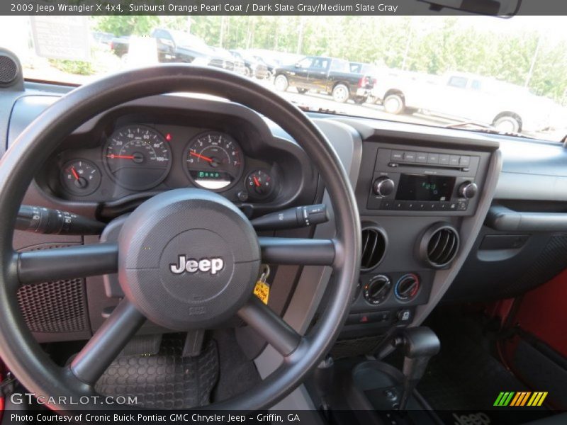 Sunburst Orange Pearl Coat / Dark Slate Gray/Medium Slate Gray 2009 Jeep Wrangler X 4x4