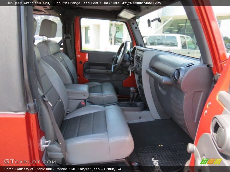 Sunburst Orange Pearl Coat / Dark Slate Gray/Medium Slate Gray 2009 Jeep Wrangler X 4x4