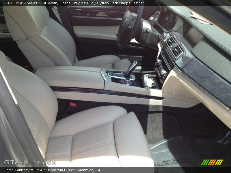 Space Gray Metallic / Oyster/Black Nappa Leather 2010 BMW 7 Series 750i Sedan