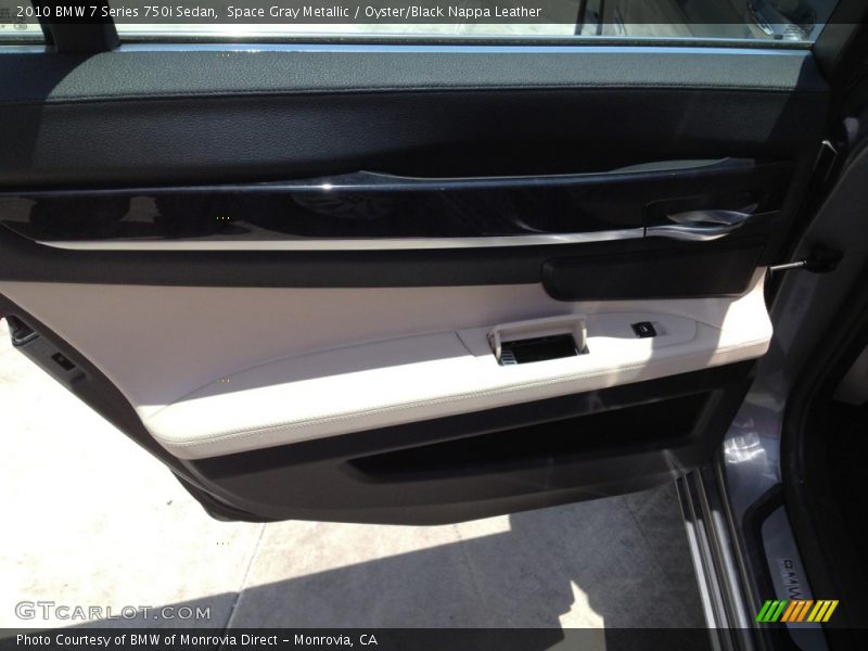 Space Gray Metallic / Oyster/Black Nappa Leather 2010 BMW 7 Series 750i Sedan
