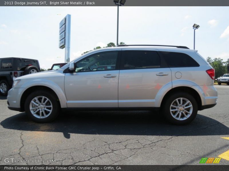 Bright Silver Metallic / Black 2013 Dodge Journey SXT
