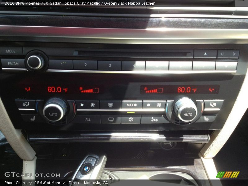 Space Gray Metallic / Oyster/Black Nappa Leather 2010 BMW 7 Series 750i Sedan