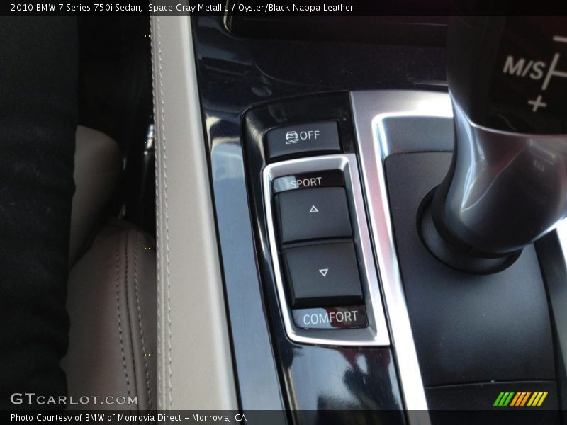 Space Gray Metallic / Oyster/Black Nappa Leather 2010 BMW 7 Series 750i Sedan