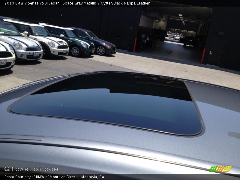 Space Gray Metallic / Oyster/Black Nappa Leather 2010 BMW 7 Series 750i Sedan