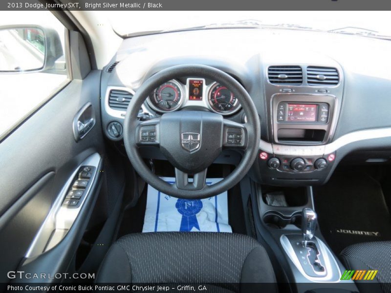 Bright Silver Metallic / Black 2013 Dodge Journey SXT