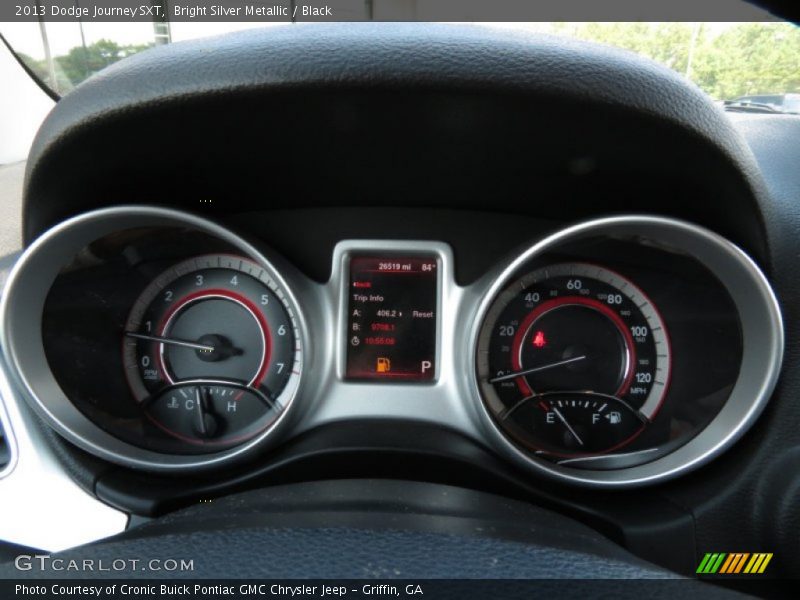 Bright Silver Metallic / Black 2013 Dodge Journey SXT