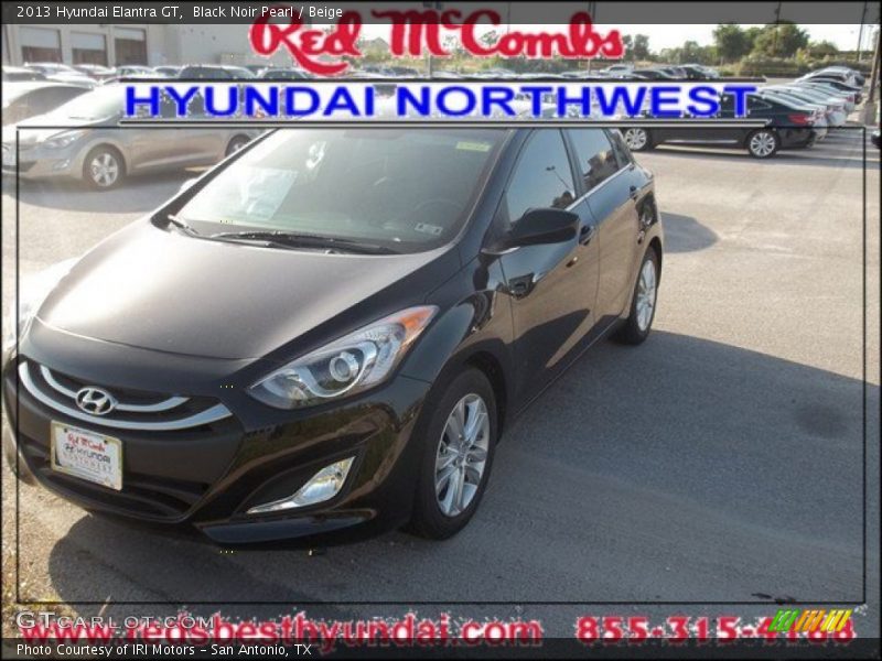 Black Noir Pearl / Beige 2013 Hyundai Elantra GT