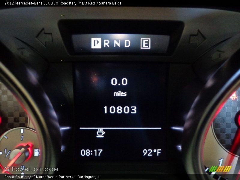 Mars Red / Sahara Beige 2012 Mercedes-Benz SLK 350 Roadster