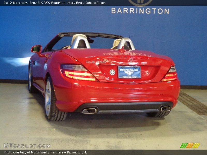 Mars Red / Sahara Beige 2012 Mercedes-Benz SLK 350 Roadster