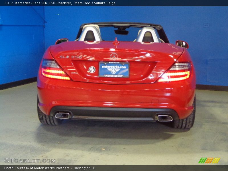 Mars Red / Sahara Beige 2012 Mercedes-Benz SLK 350 Roadster