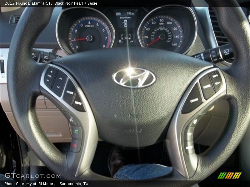 Black Noir Pearl / Beige 2013 Hyundai Elantra GT