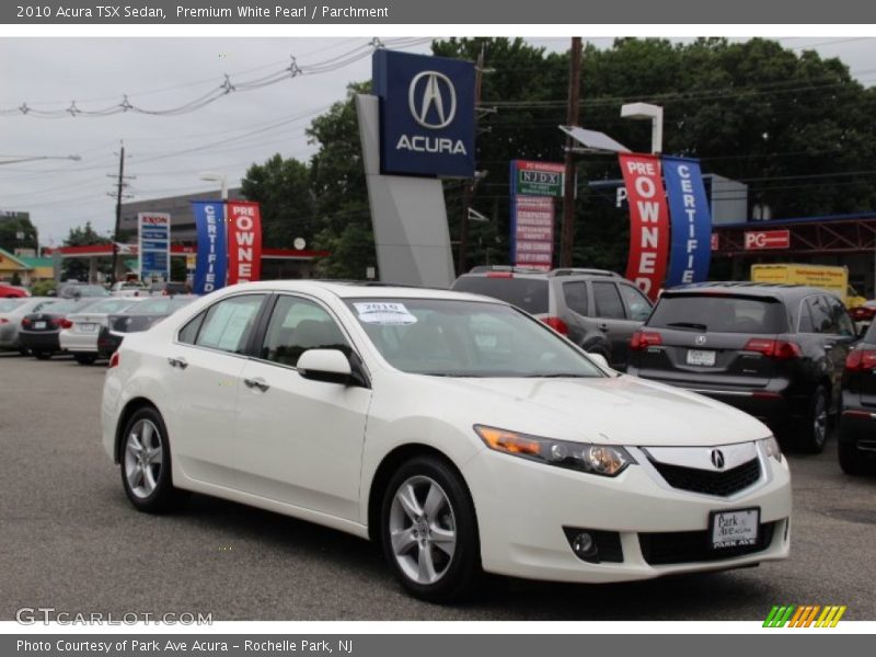 Premium White Pearl / Parchment 2010 Acura TSX Sedan