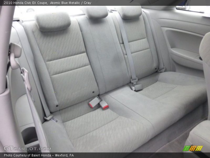 Atomic Blue Metallic / Gray 2010 Honda Civic EX Coupe