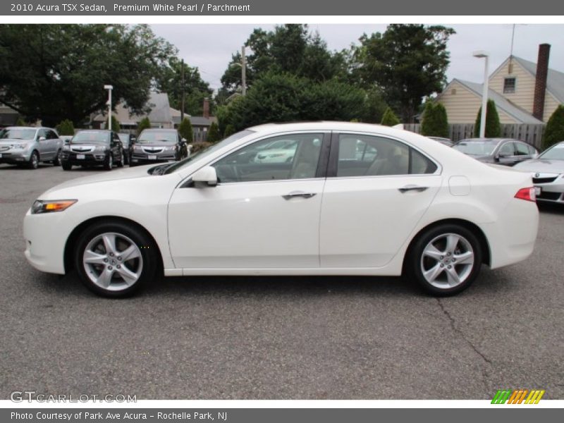 Premium White Pearl / Parchment 2010 Acura TSX Sedan