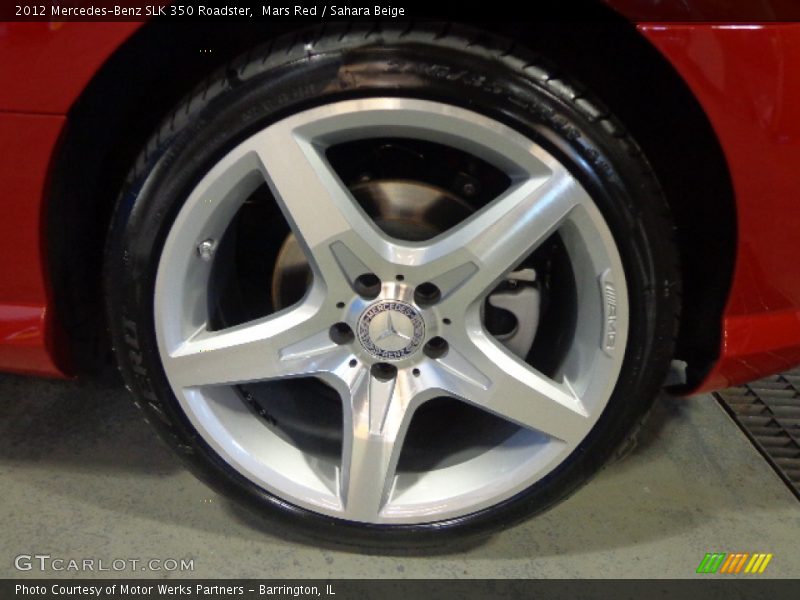 Mars Red / Sahara Beige 2012 Mercedes-Benz SLK 350 Roadster