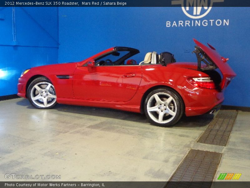 Mars Red / Sahara Beige 2012 Mercedes-Benz SLK 350 Roadster