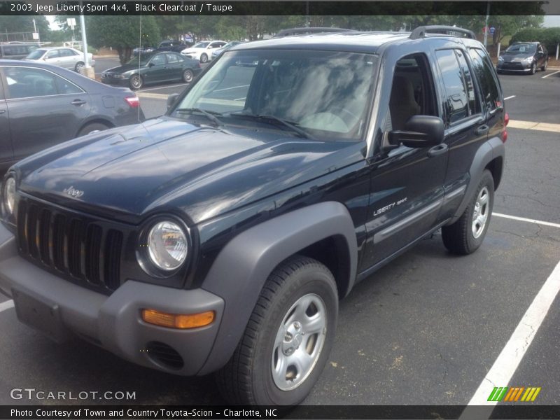 Black Clearcoat / Taupe 2003 Jeep Liberty Sport 4x4