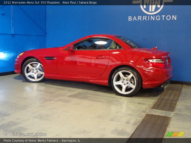 Mars Red / Sahara Beige 2012 Mercedes-Benz SLK 350 Roadster