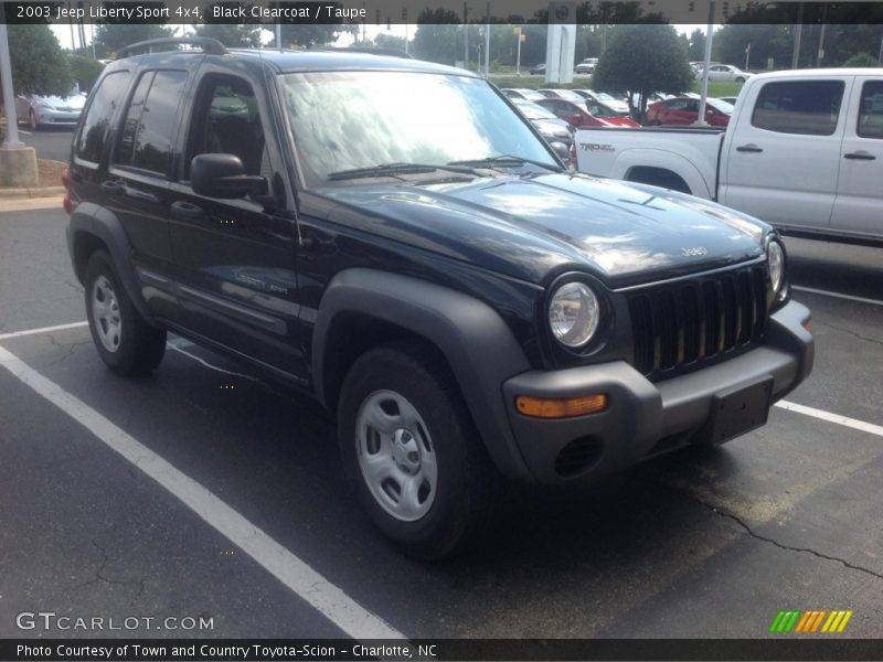 Black Clearcoat / Taupe 2003 Jeep Liberty Sport 4x4