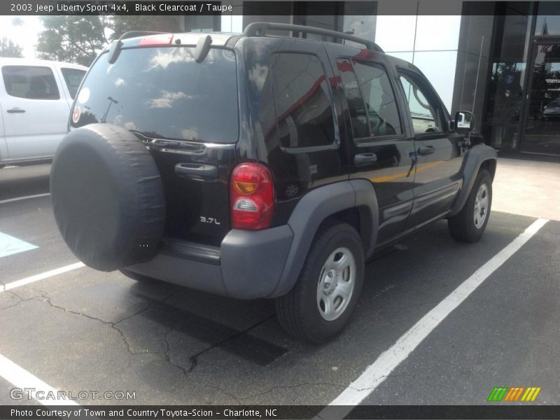 Black Clearcoat / Taupe 2003 Jeep Liberty Sport 4x4