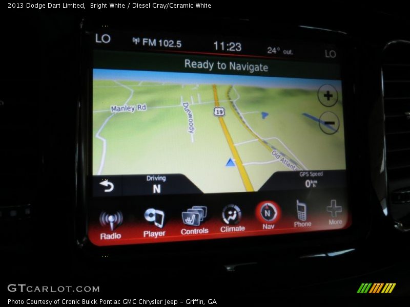 Bright White / Diesel Gray/Ceramic White 2013 Dodge Dart Limited