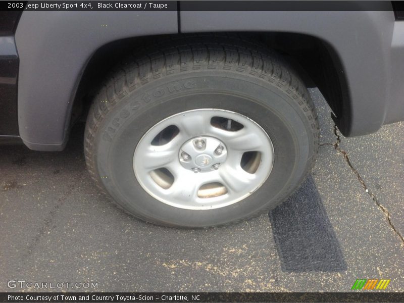 Black Clearcoat / Taupe 2003 Jeep Liberty Sport 4x4