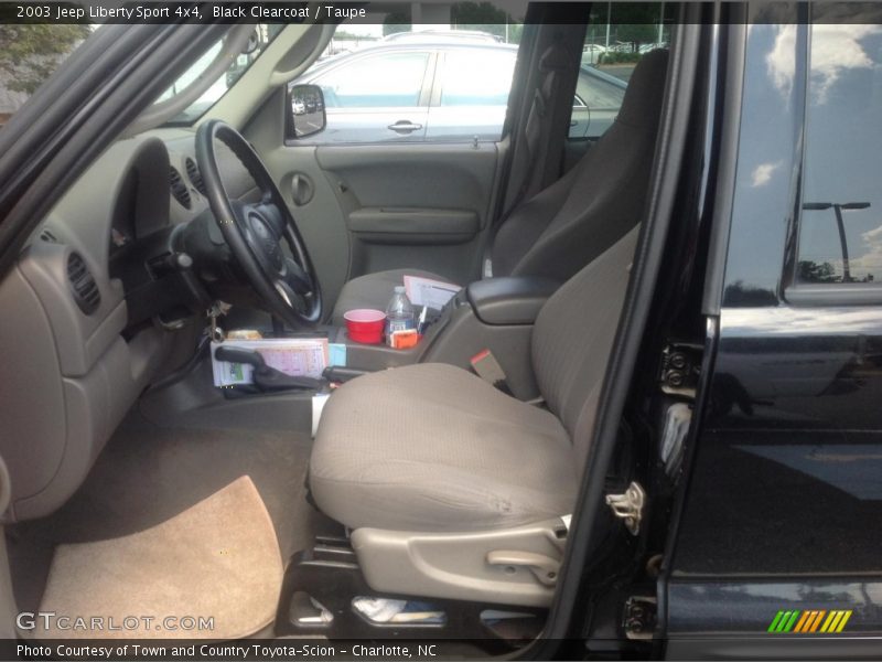 Black Clearcoat / Taupe 2003 Jeep Liberty Sport 4x4