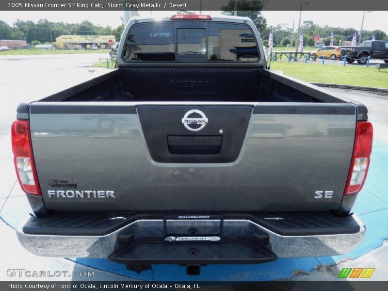 Storm Gray Metallic / Desert 2005 Nissan Frontier SE King Cab