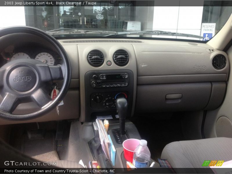 Black Clearcoat / Taupe 2003 Jeep Liberty Sport 4x4