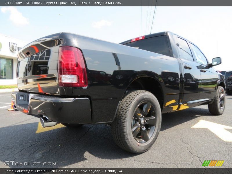Black / Black/Diesel Gray 2013 Ram 1500 Black Express Quad Cab