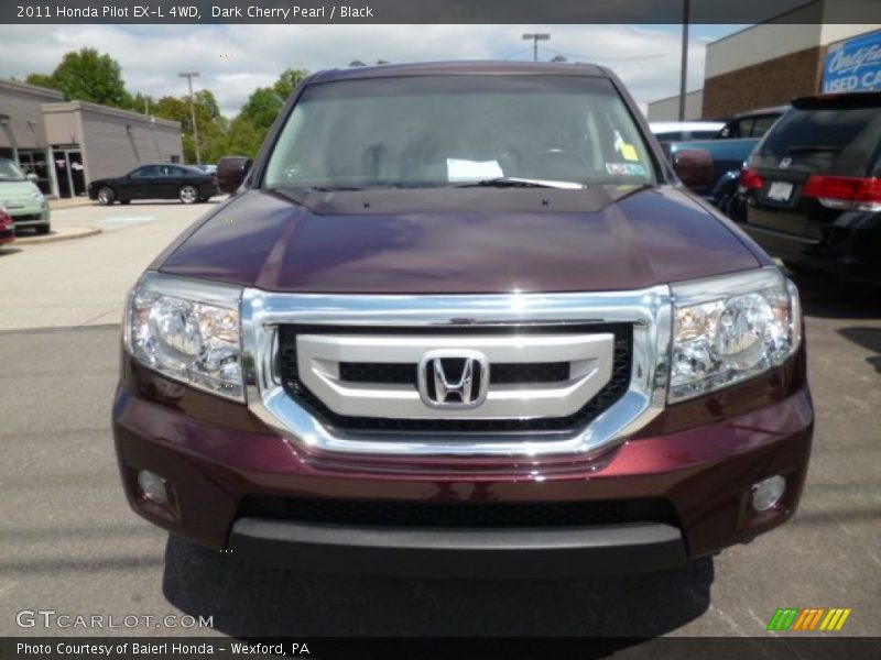 Dark Cherry Pearl / Black 2011 Honda Pilot EX-L 4WD