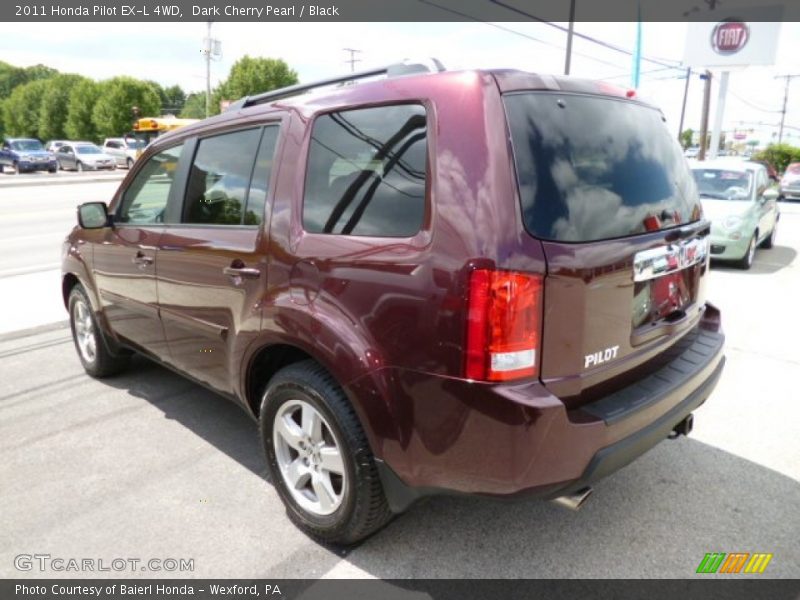 Dark Cherry Pearl / Black 2011 Honda Pilot EX-L 4WD