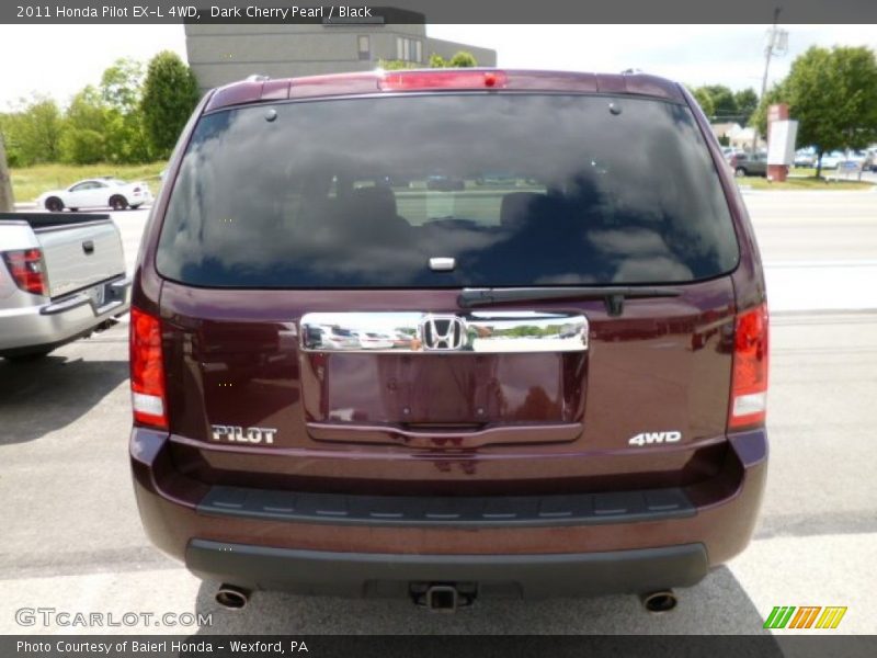 Dark Cherry Pearl / Black 2011 Honda Pilot EX-L 4WD