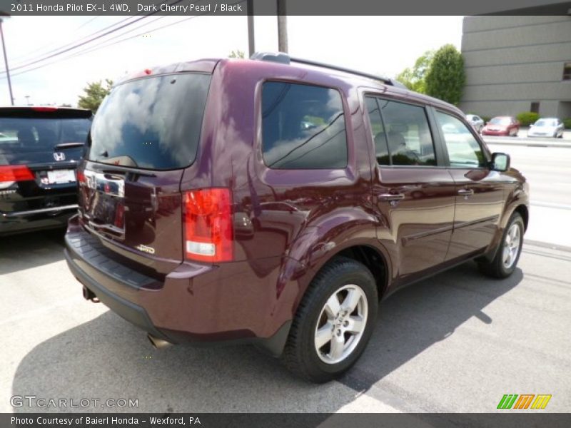 Dark Cherry Pearl / Black 2011 Honda Pilot EX-L 4WD