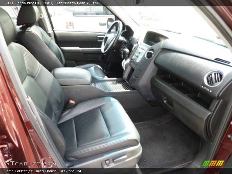 Dark Cherry Pearl / Black 2011 Honda Pilot EX-L 4WD