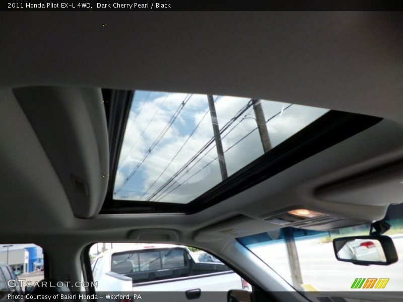 Dark Cherry Pearl / Black 2011 Honda Pilot EX-L 4WD